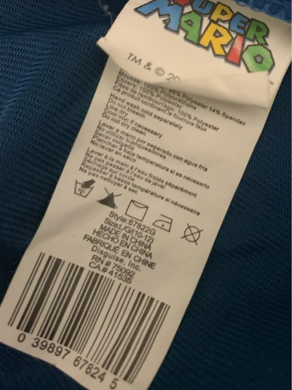 ❤️ Sz 10/12 Boys Luigi Costume